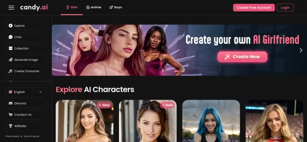 Candy.ai website