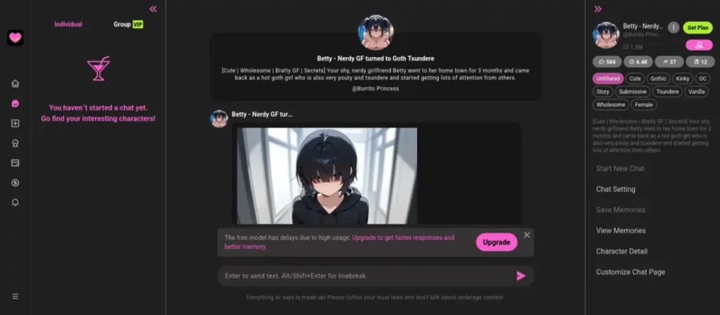 CrushOnAI Chat