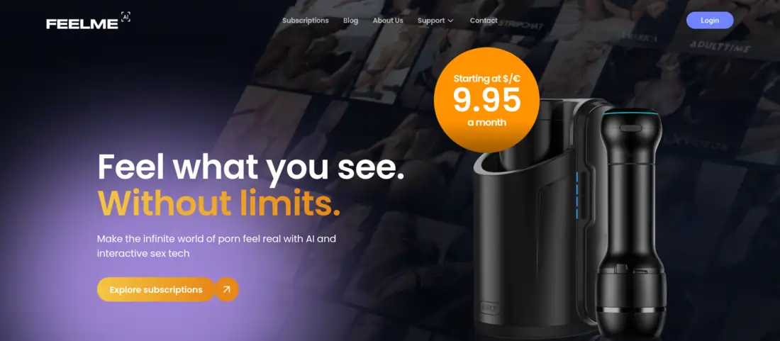 FeelMe homepage
