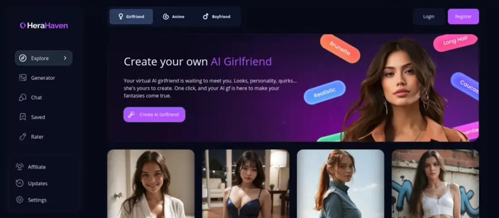 HeraHaven Homepage
