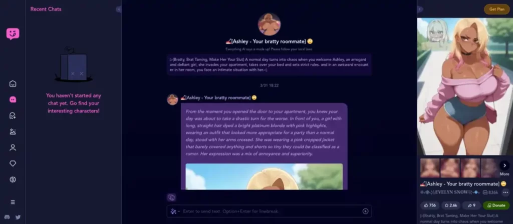 JuicyChat Chat page