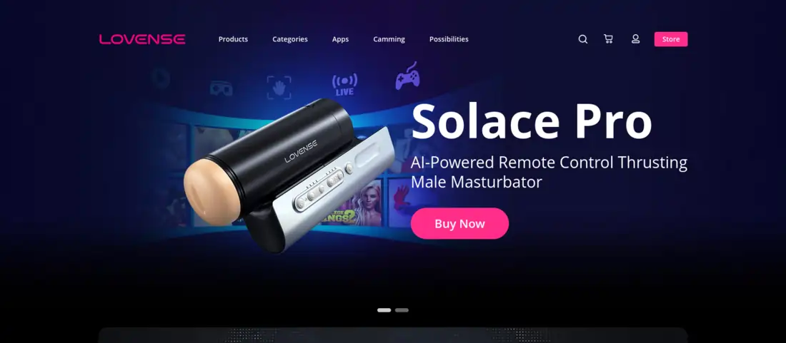 Lovense homepage