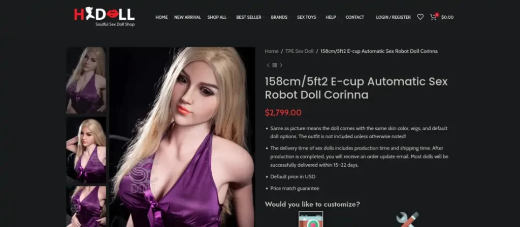 HXDoll Product page